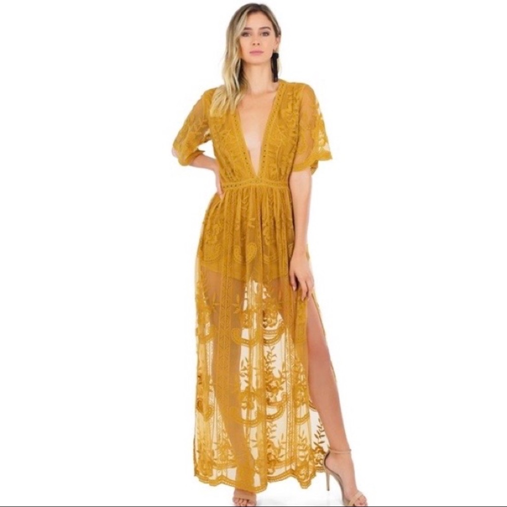 Socialite lace overlay romper dress